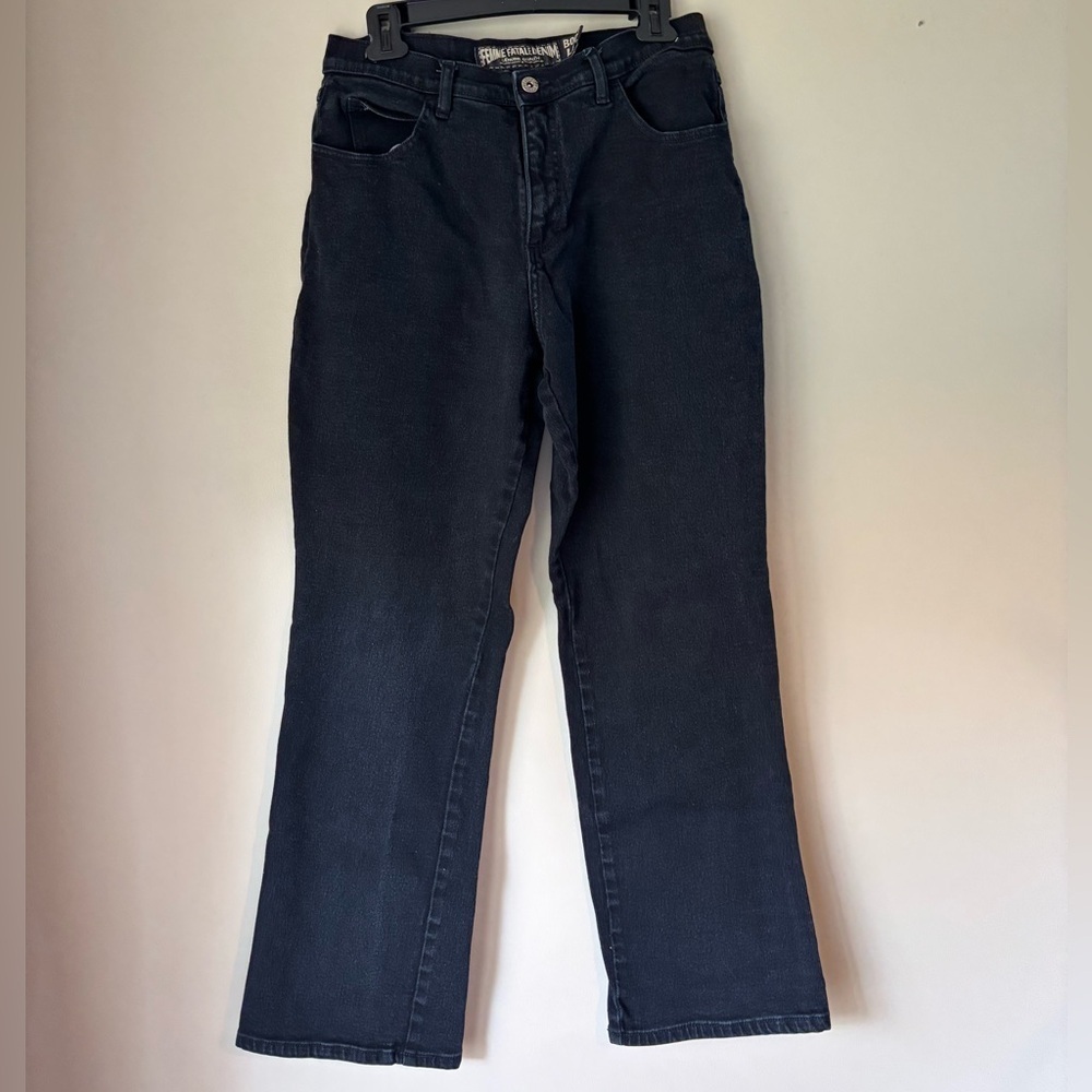 Femme Fatale Black Bootcut Denim Jeans